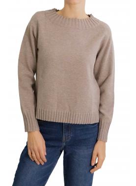Maglione collo alto mezza manica 